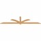 Ekena Millwork Redmond Smooth Timber Gable Bracket, Western Red Cedar, 96"W x 24"H x 1 1/2"D x 3 1/2"F, 6/12 Pitch GBW096X24X0204RED00SWR - alternate 3